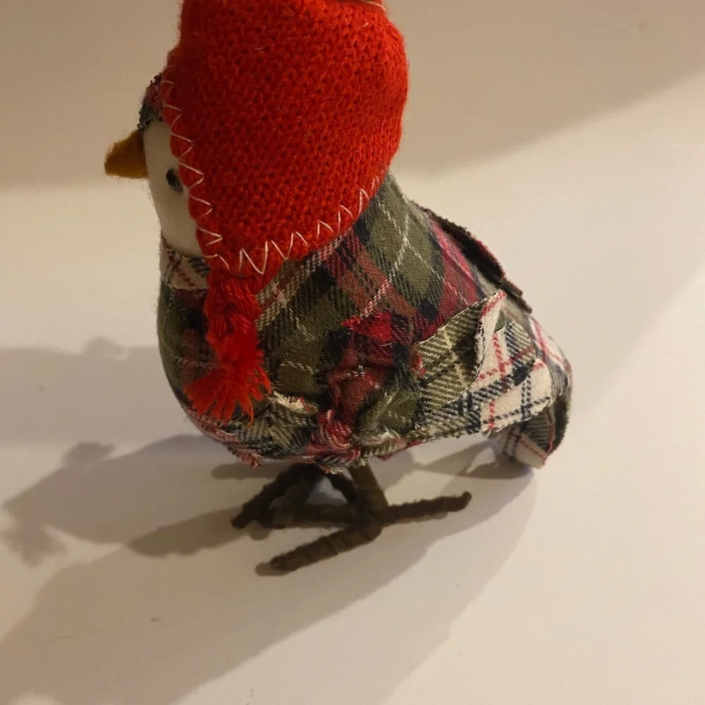 Target Wondershop 2014 Featherly Friends Plaid w/Red Hat LNWOT